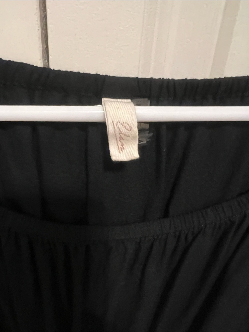 Women's Black  Tie-Front Top with quarter bell sleeves - Picture 3 of 3